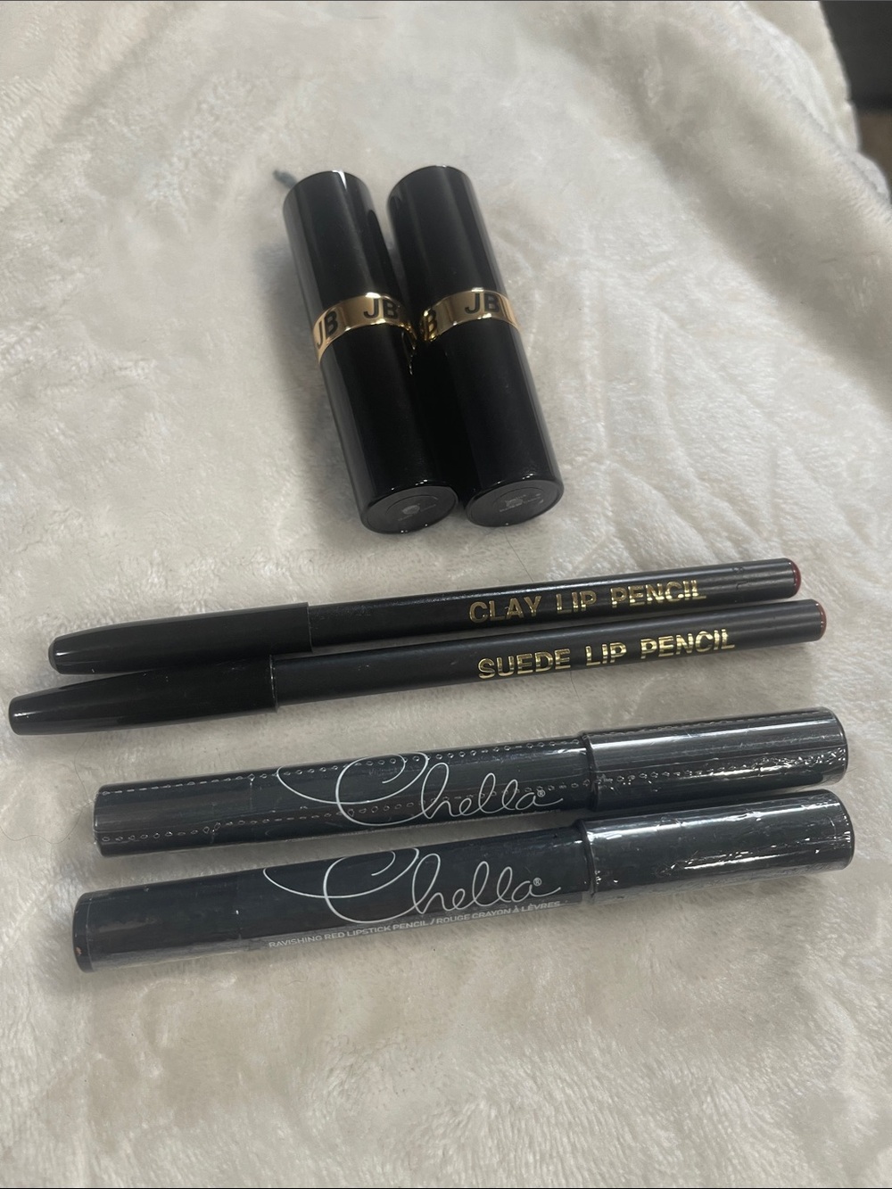 Joe Blasco & Chella Lip Pencil and Lipstick Set - Black Packaging